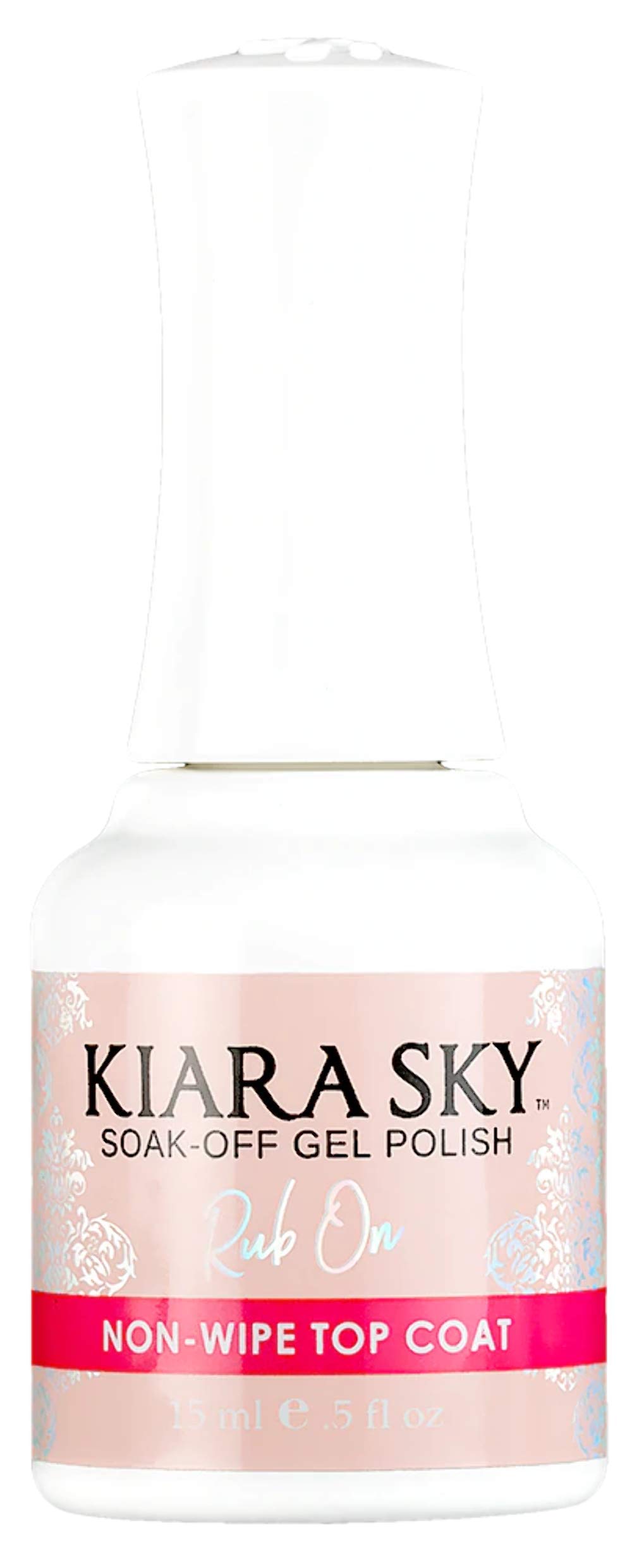 Kiara Sky Professional LED UV Soak Off Non-Wipe Gel Top Coat - Long-Lasting Shine for Manicures & Pedicures - Perfect for Salon & Home Nail Care