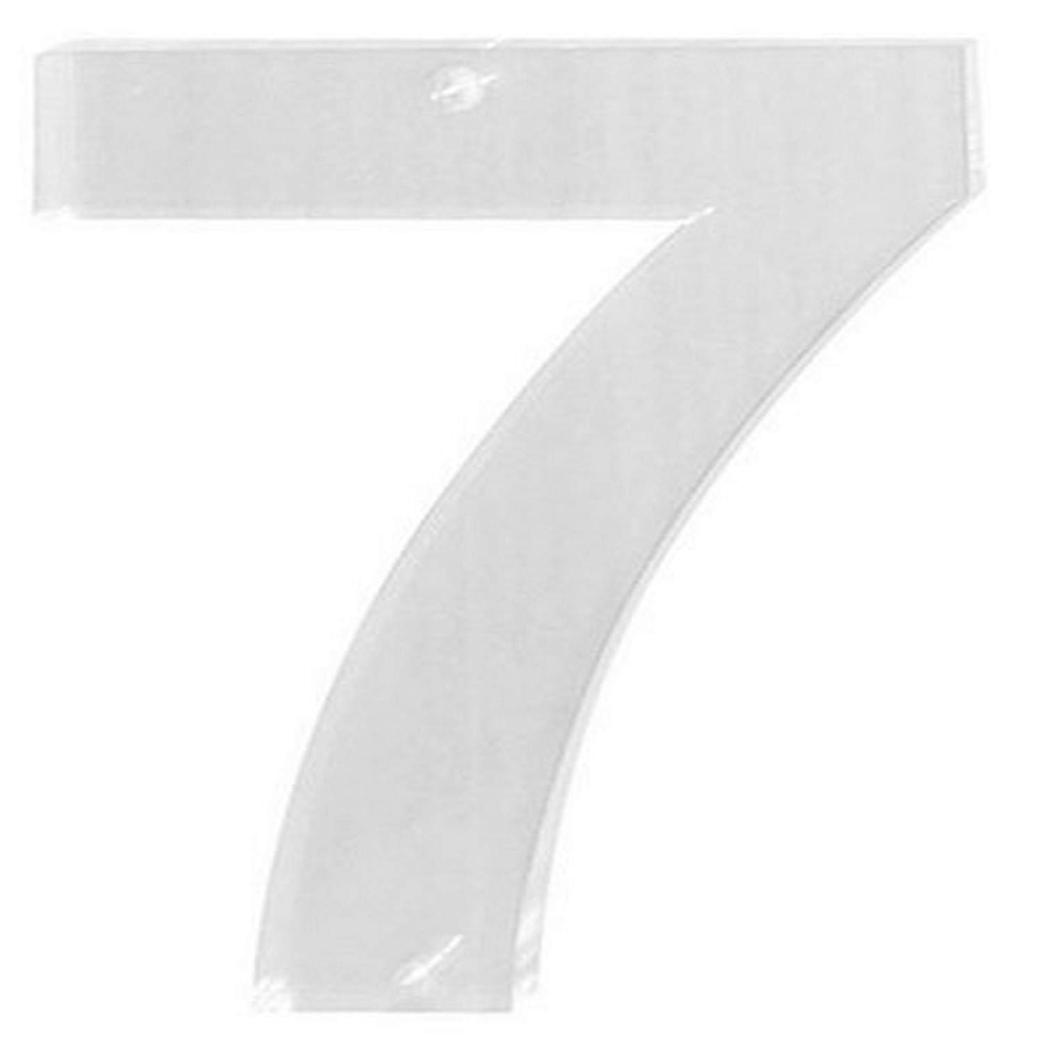 Modern Acrylic House Number 7 - Durable & Weatherproof Address Plaque for Home, Mailbox & Front Door Decoration