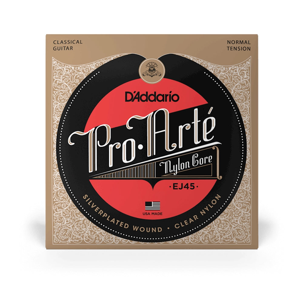 D'Addario EJ45 Pro Arte Normal Tension Classical Guitar Strings - Premium Nylon Strings for Classical & Flamenco Guitar - Perfect for Performances, Practice & Recording Sessions