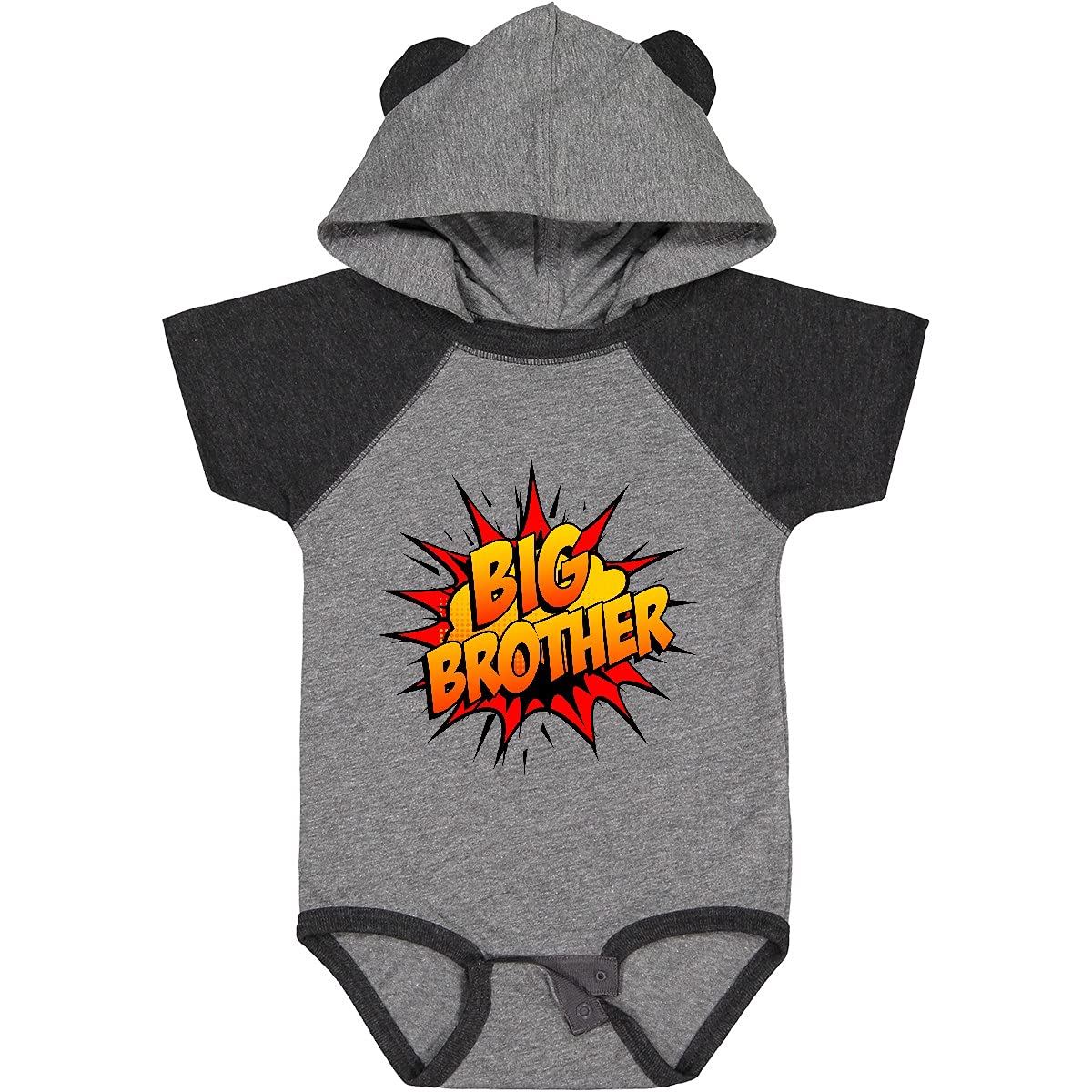 Inktastic Big Brother Super Hero Baby Bodysuit - Cute Cotton Onesie for Newborn & Infant - Perfect for Sibling Announcement, Baby Shower Gift & First Birthday Outfit