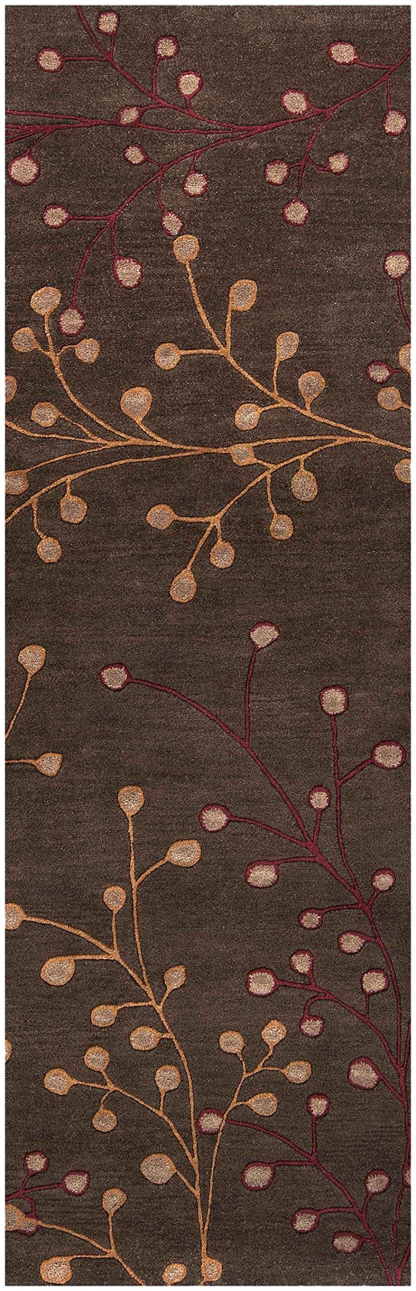 Premium Surya Athena Hand Tufted Transitional Area Rug - 6x9 Feet Chocolate Brown - Perfect for Living Room, Bedroom & Office Decor