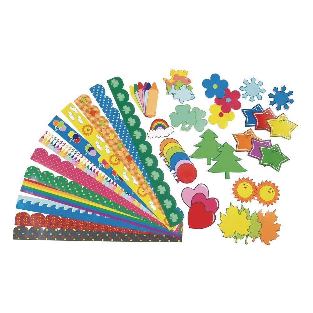 Super Bulletin Board Classroom Pack - 432 Pieces for Teachers, Schools & Homeschooling | Durable Whiteboard Accessories for Classroom Decor, Organization & Learning Activities