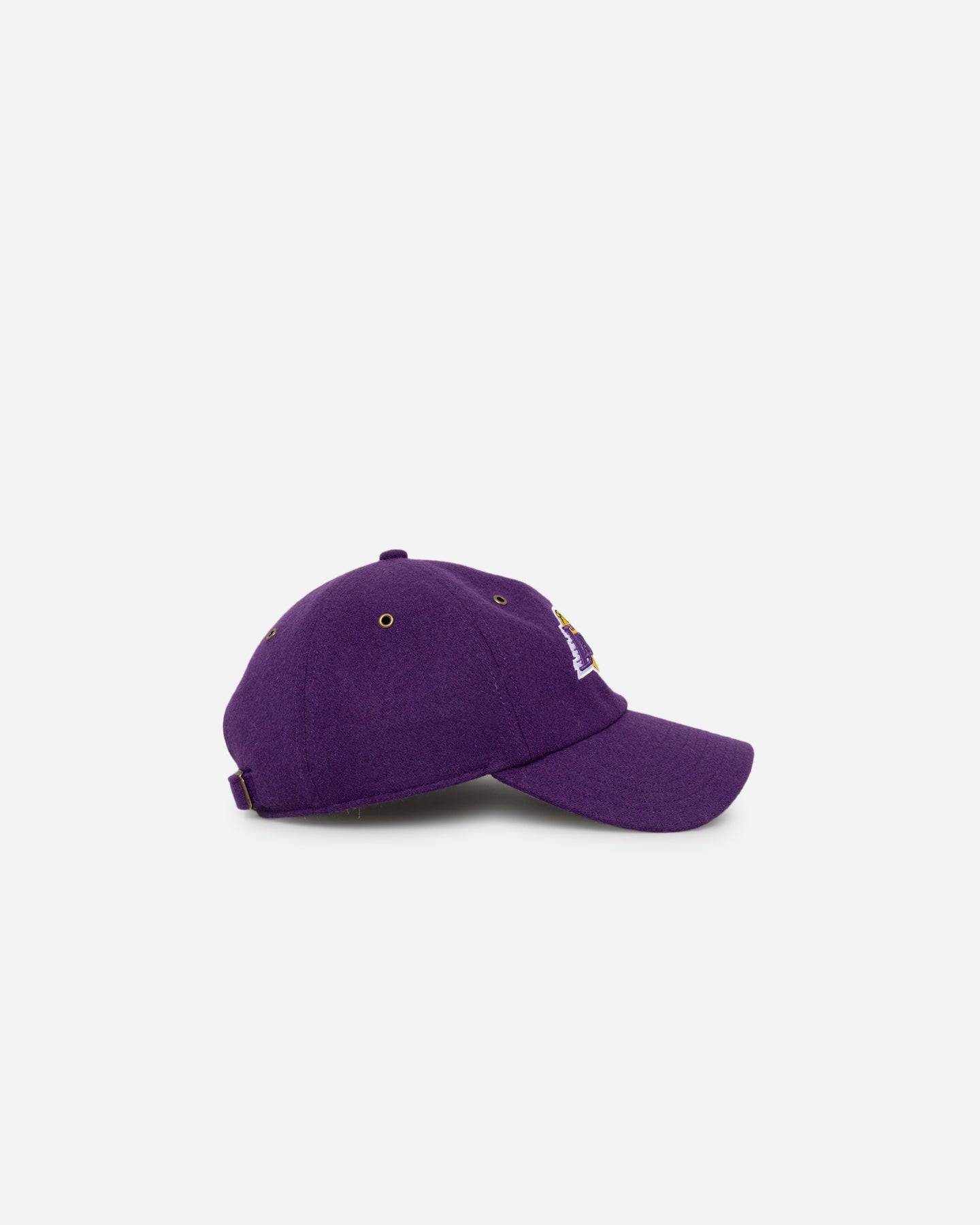 47 Brand Los Angeles Lakers Wooly Clean Up Strapback Purple Hat - Adjustable Snapback for Men & Women - Perfect for NBA Games, Sports Events & Streetwear Fashion