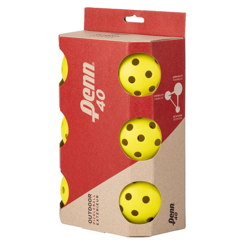 Championship 40 Outdoor Pickleballs - 6 Pack for Competitive Play & Backyard Fun - Durable Pickleball Set for Tournaments, Practice & Family Games