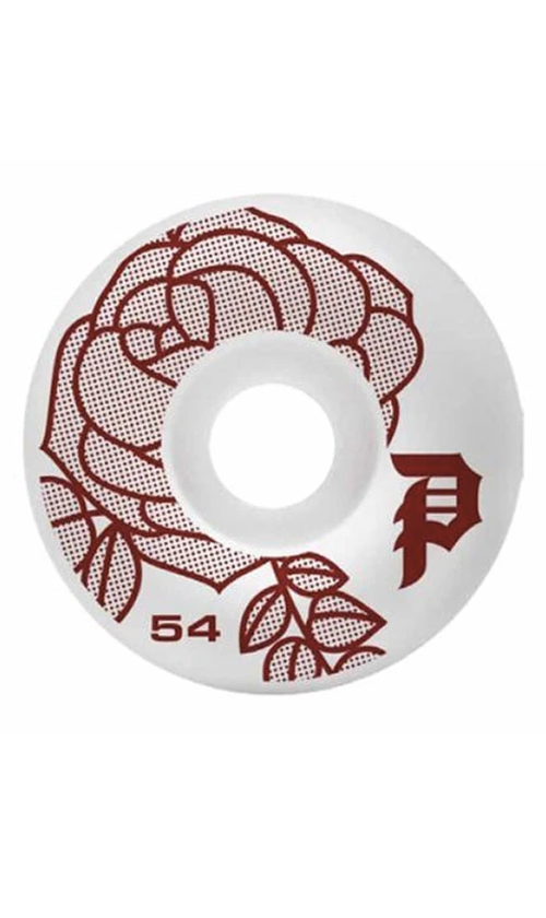Primitive Rosa Skateboard Wheels - High Performance 54mm 101A for Street & Park Skating - Perfect for Tricks, Cruising & Smooth Rides