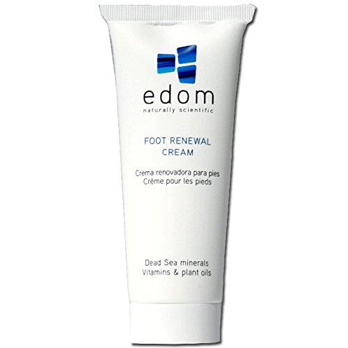 Edom Foot Renewal Cream with Dead Sea Minerals - Made in Israel - Hydrating & Exfoliating Foot Care for Cracked Heels & Dry Skin - Perfect for Pedicures & At-Home Foot Treatments