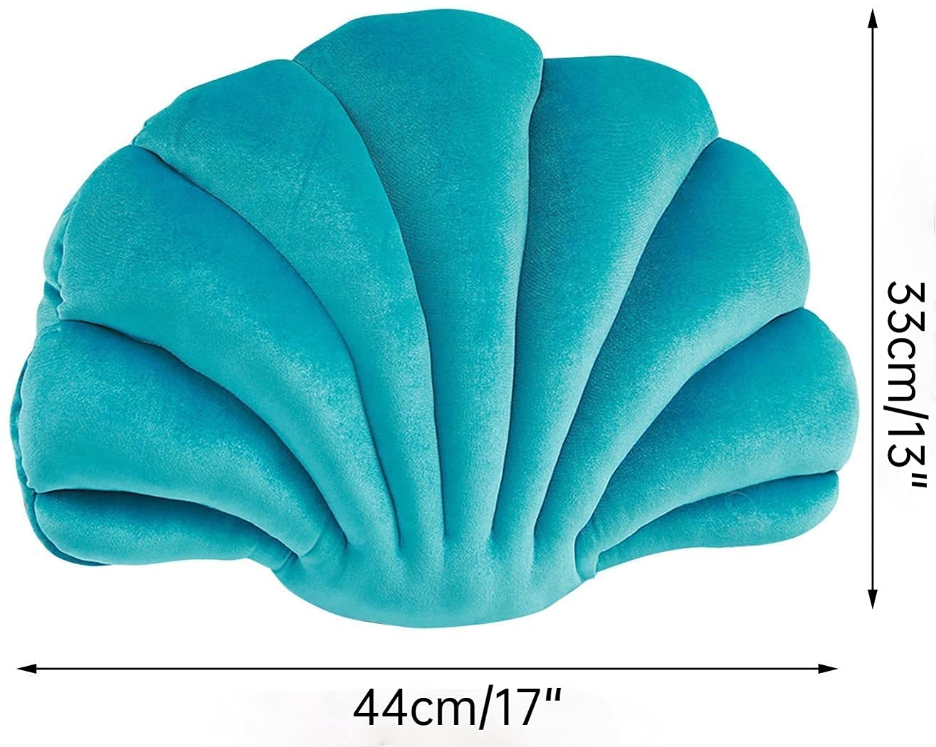 Fay Bless Seashell Decorative Throw Pillows - Navy Blue Medium Size for Couch, Bed & Outdoor Patio Furniture | Coastal Home Decor & Beach House Accent