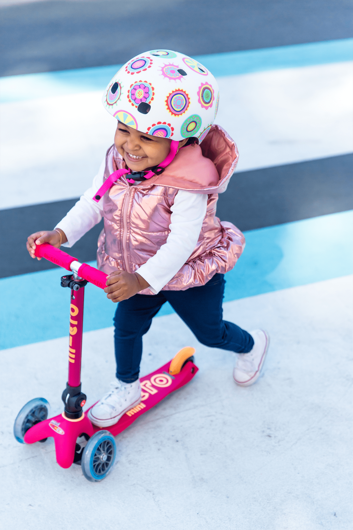 Micro Kickboard Mini Deluxe Foldable Scooter for Kids - Lightweight & Adjustable Height 3 Wheel Scooter for Boys & Girls Ages 2-5 - Perfect for Outdoor Play, Park Rides & Neighborhood Fun