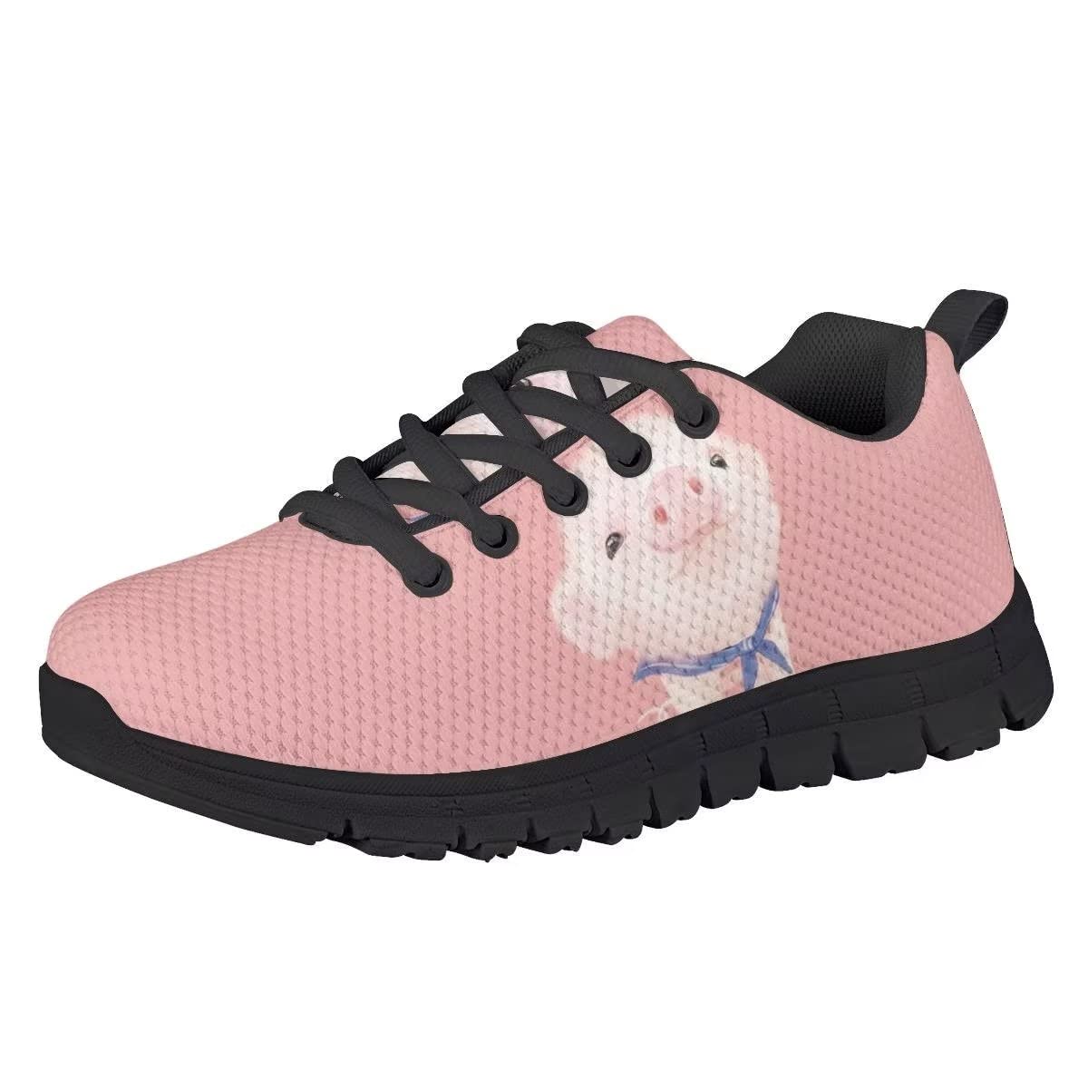 NETILGEN Kids Running Shoes for Boys & Girls - Breathable Knitted Mesh Lace-Up Sneakers for Tennis, Sports & Active Play - Perfect for School, Playground & Daily Wear