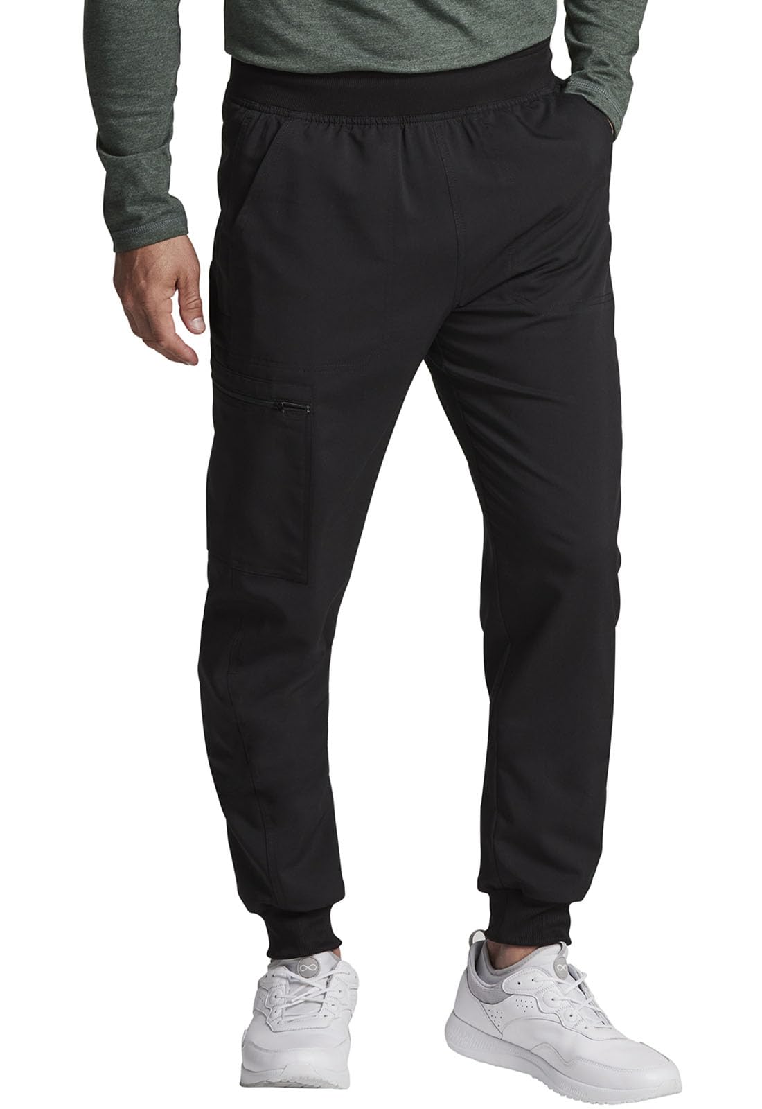 Dickies Men's DK224 Mid-Rise Stretch Jogger Scrub Pants - Comfortable Medical Workwear for Nurses & Healthcare Professionals