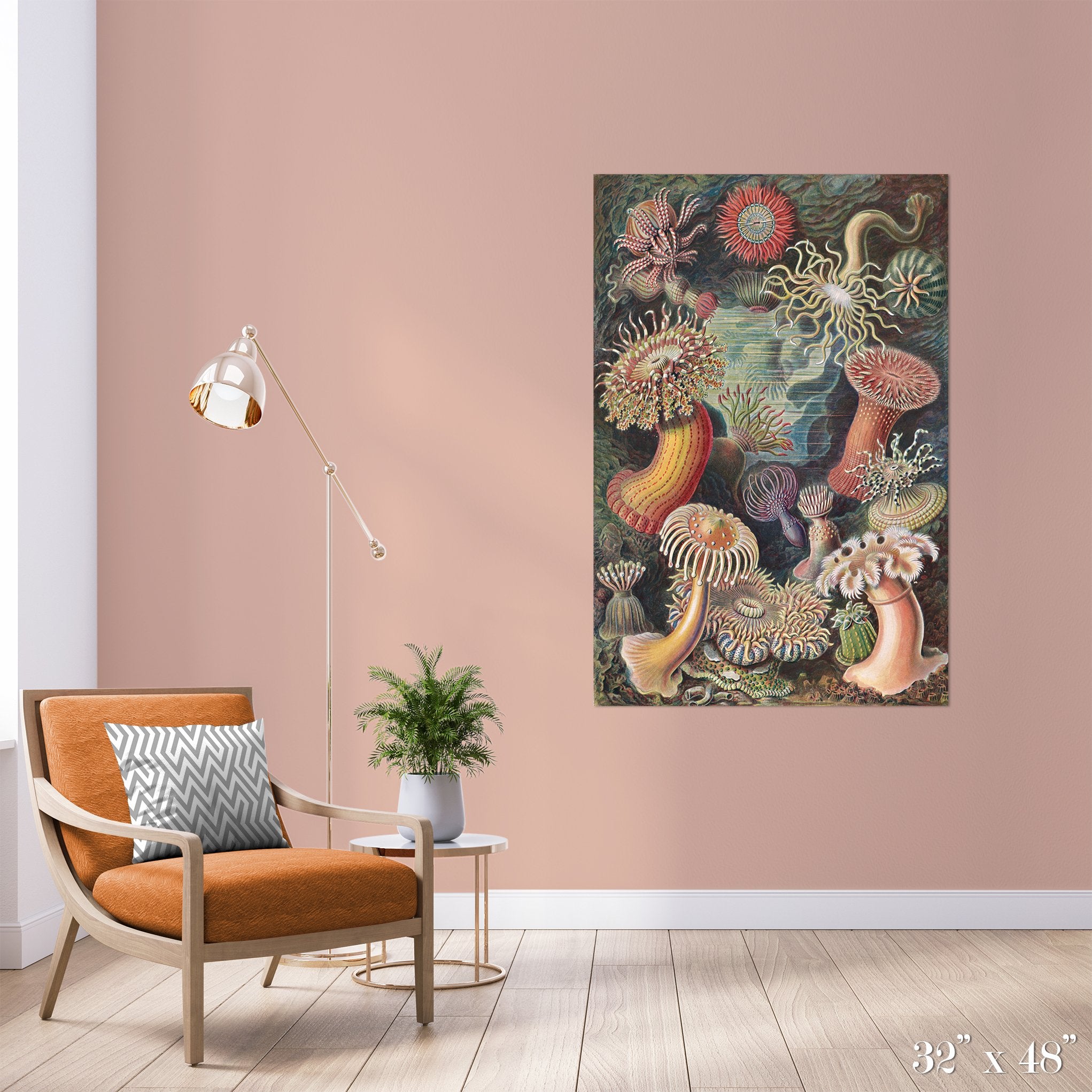 Colossal Sea Anemones Wall Art Print - Vibrant Ocean Decor for Living Room, Bedroom & Office