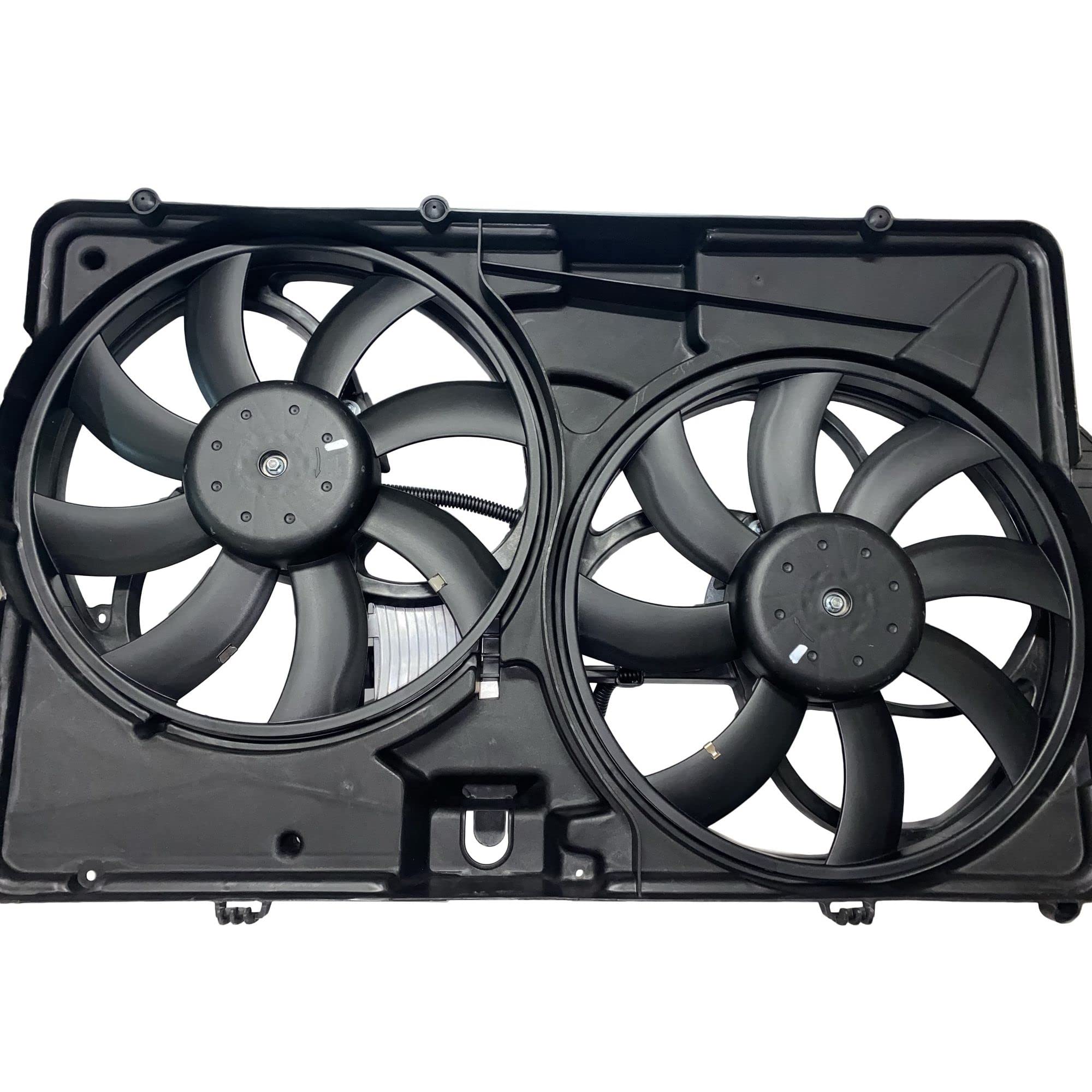 PartsFlow Radiator Dual Cooling Fan Assembly for 2009 Ford Flex 3.5L V6 - Direct Fit Replacement (OE# 621-005) - Improves Engine Cooling Performance for Highway Driving & Hot Weather Conditions