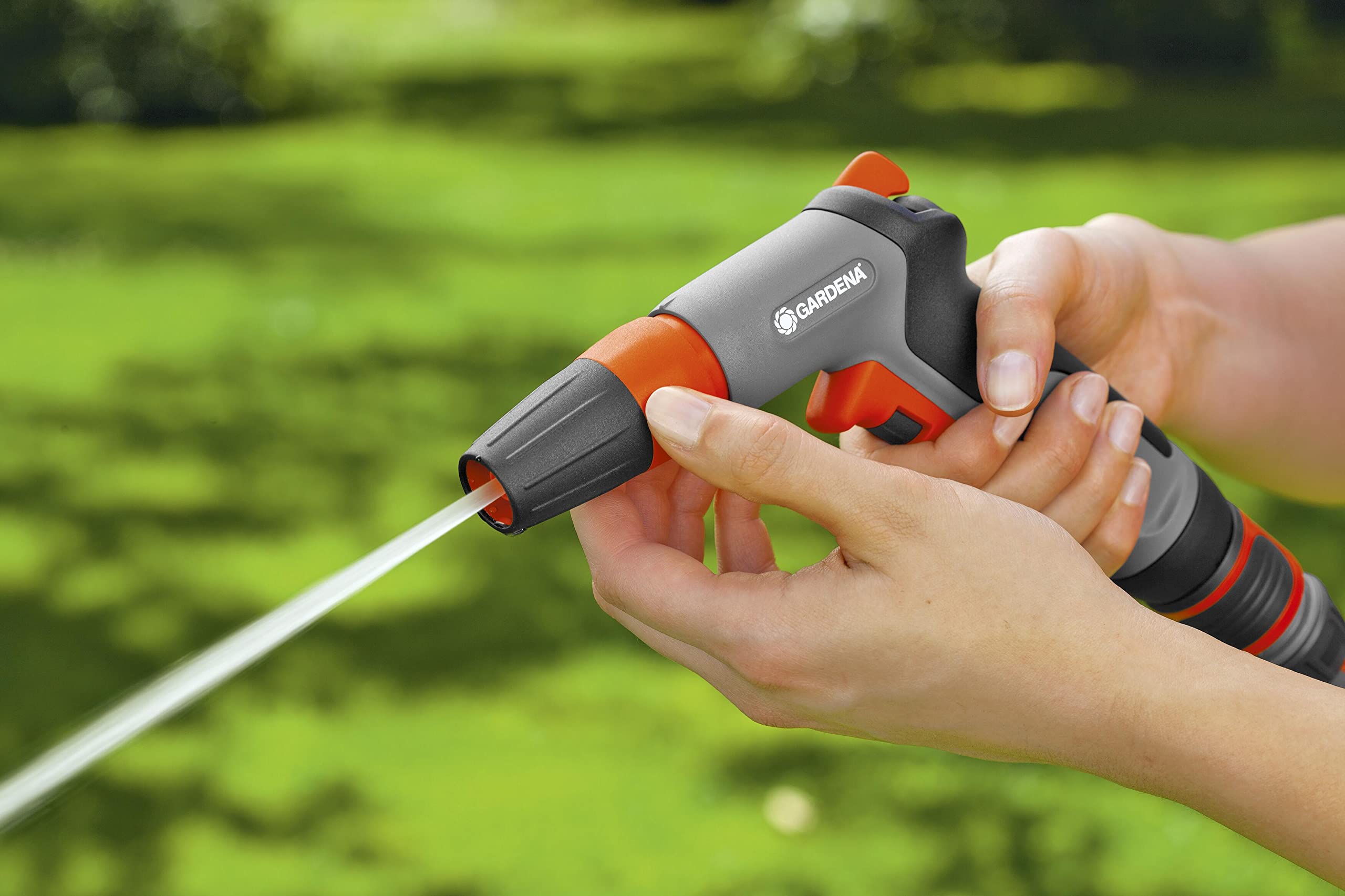 **Gardena Classic High Pressure Spray Nozzle for Garden Hose - Heavy Duty Outdoor Cleaning Tool for Car Washing, Patio, Deck & Driveway - Perfect for Home, Garden & Vehicle Maintenance**