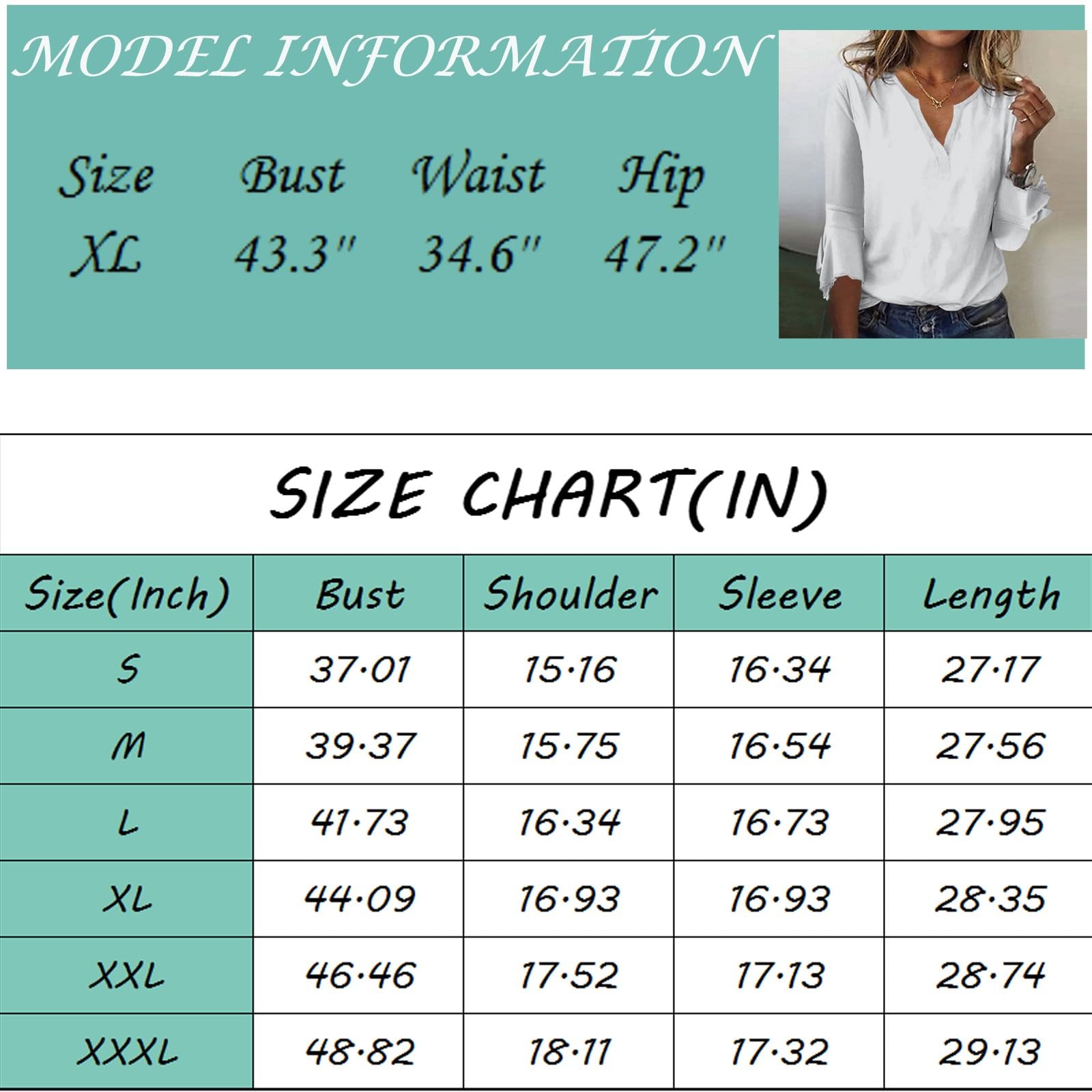 Bohemian Flowy 3/4 Sleeve Women's Tops - Summer & Spring Casual Blouse with Cuff Sleeves (Sizes S-3XL) | Perfect for Beach Outfits, Vacation Wear & Boho Fashion Styles