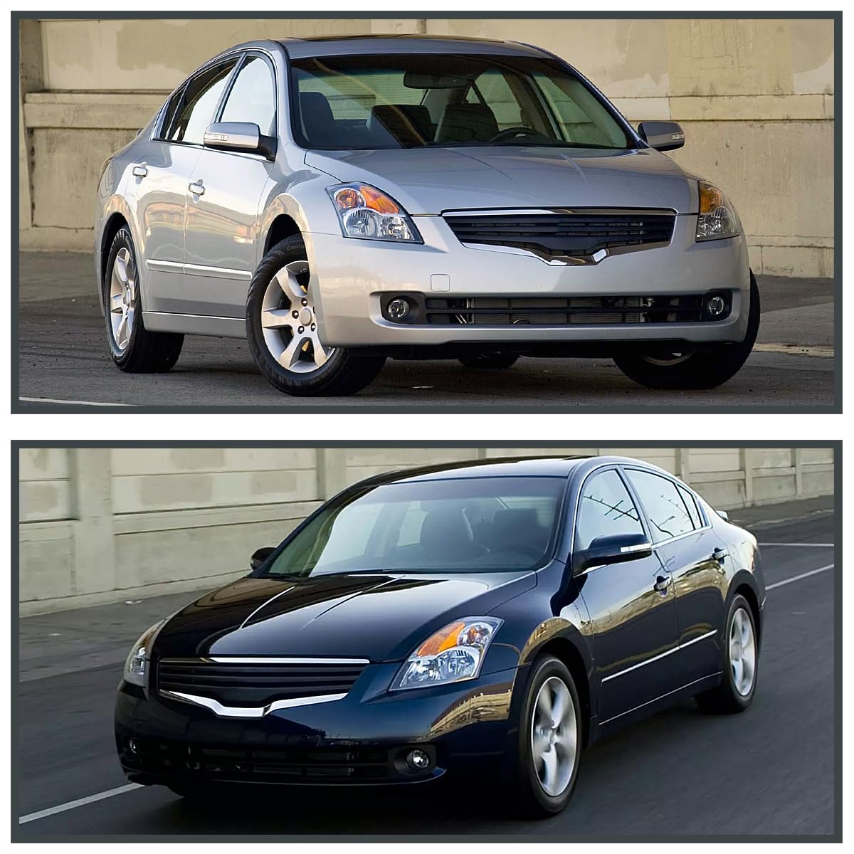 Spec-D Tuning Black Headlights for 2007-2009 Nissan Altima 4-Door Sedan - Left & Right Pair Headlight Assembly - Upgrade Your Ride with Stylish Lighting (Perfect for Night Driving & Car Customization)