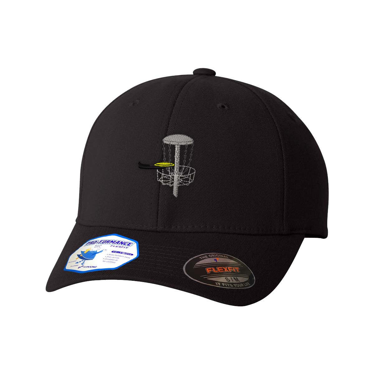 Custom Flexfit Hats for Men & Women - Embroidered Disc Golf Polyester Baseball Cap - Perfect for Outdoor Sports, Casual Wear & Golf Enthusiasts