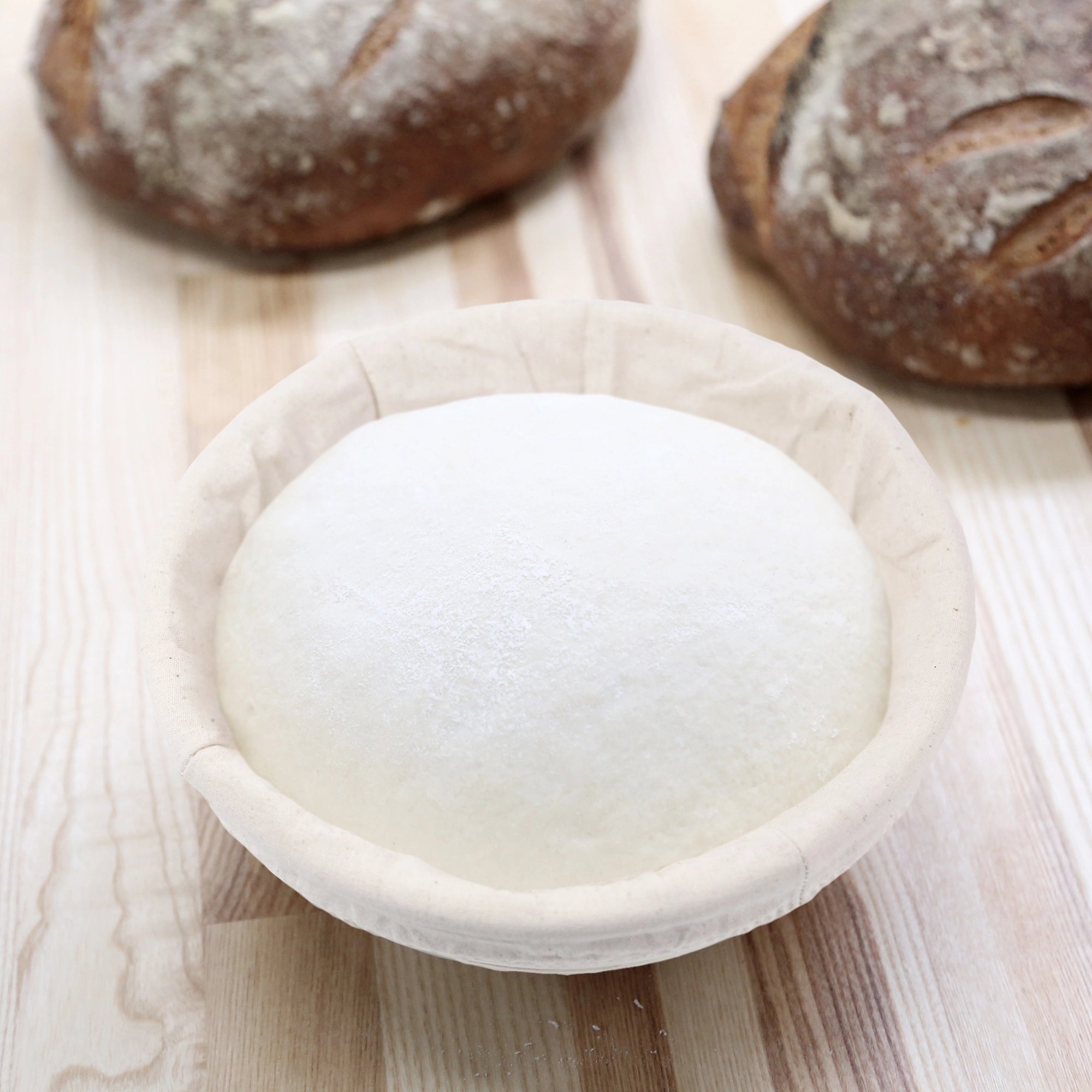 Premium 22cm (9 Inch) Round Banneton Bread Proofing Basket with Linen Liner - Perfect for Sourdough, Artisan Bread Baking & Home Kitchen Use
