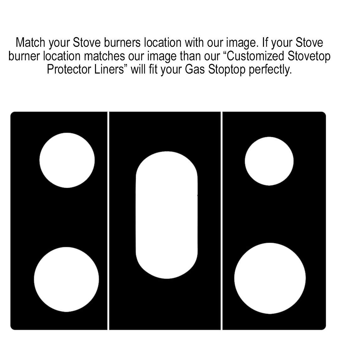 Premium Plus Stove Protectors for LG Gas Range Model LRG3061ST/01 - Custom Cut, Easy to Clean Stove Liner - Made in USA - Perfect for Kitchen Safety & Appliance Protection