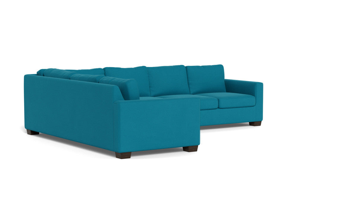 Track 121 Left Corner Sectional Sofa - Modern L-Shaped Couch for Living Room, Family Room & Home Theater - Comfortable Fabric Sectional with Chaise Lounge