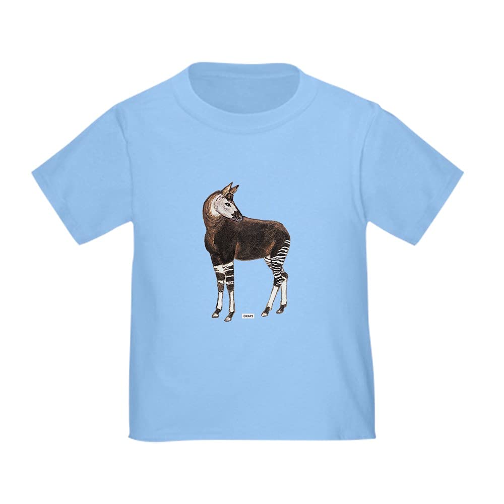 Okapi Animal Toddler T-Shirt - Soft Cotton Kids Tee for Boys & Girls - Perfect for Playdates, Daycare & Family Outings