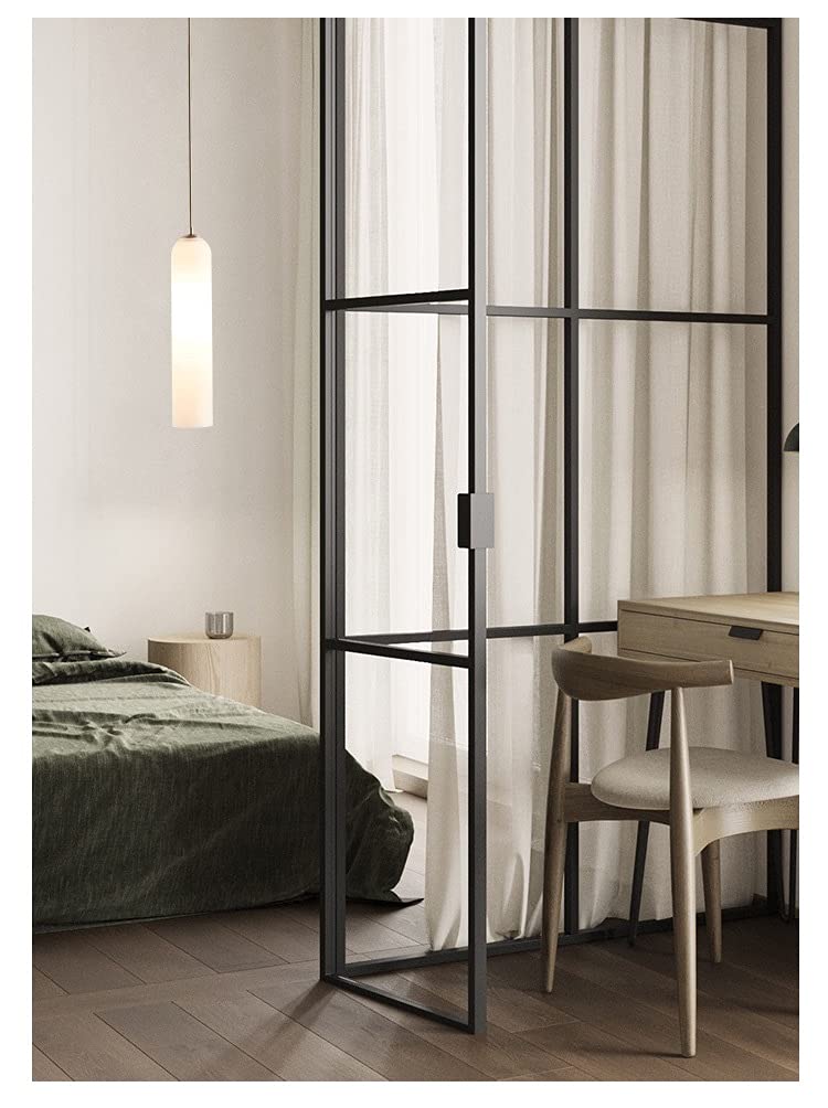 Modern LED Chandelier Pendant Light - Nordic Glass Hanging Fixture for Living Room, Bedroom & Dining Room - Creative Suspension Lighting - Matte White Finish - Energy Efficient Indoor Ceiling Lamp