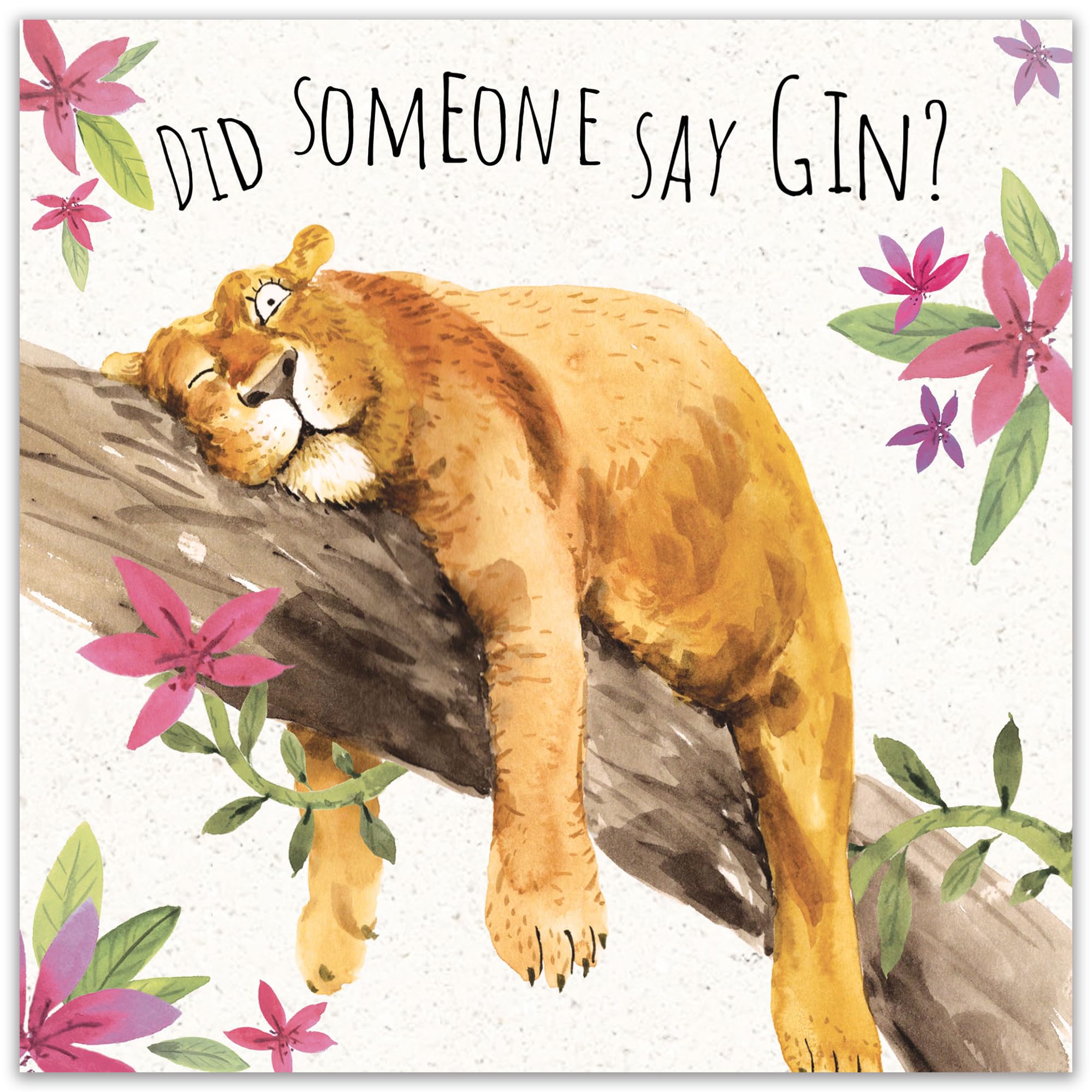 Twizler Funny Lion Birthday Card - Blank Humorous Greeting Card for Women - Perfect for Birthday Gifts, Parties & Special Occasions