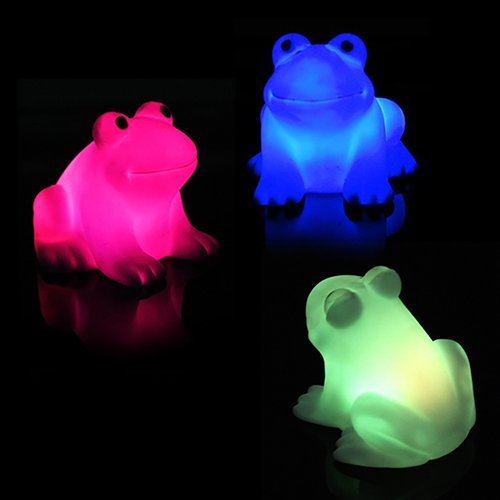 CactusAngui LED Color Changing Frog Night Light - Cute RGB Mood Lamp for Kids, Bedroom, Desk Decor - Perfect Gift for Parties, Weddings & Home Decoration