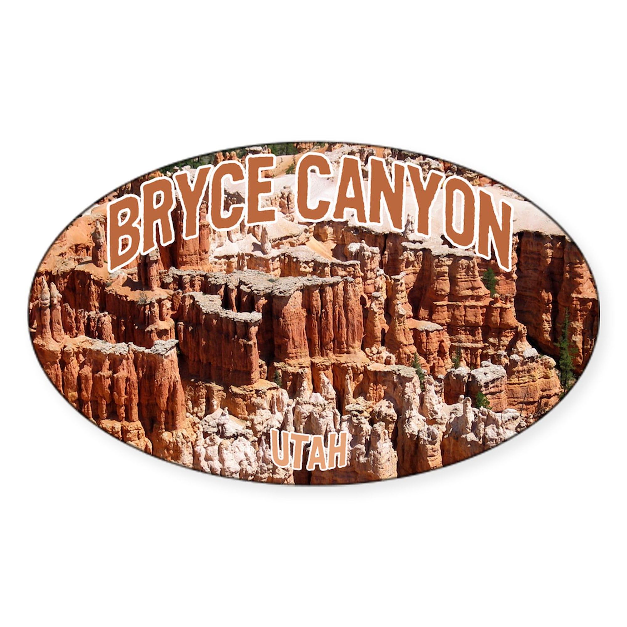 Bryce Canyon National Park Oval Car Bumper Sticker - Waterproof Vinyl Decal for Cars, Laptops, Windows | Perfect for Travel Enthusiasts & National Park Lovers