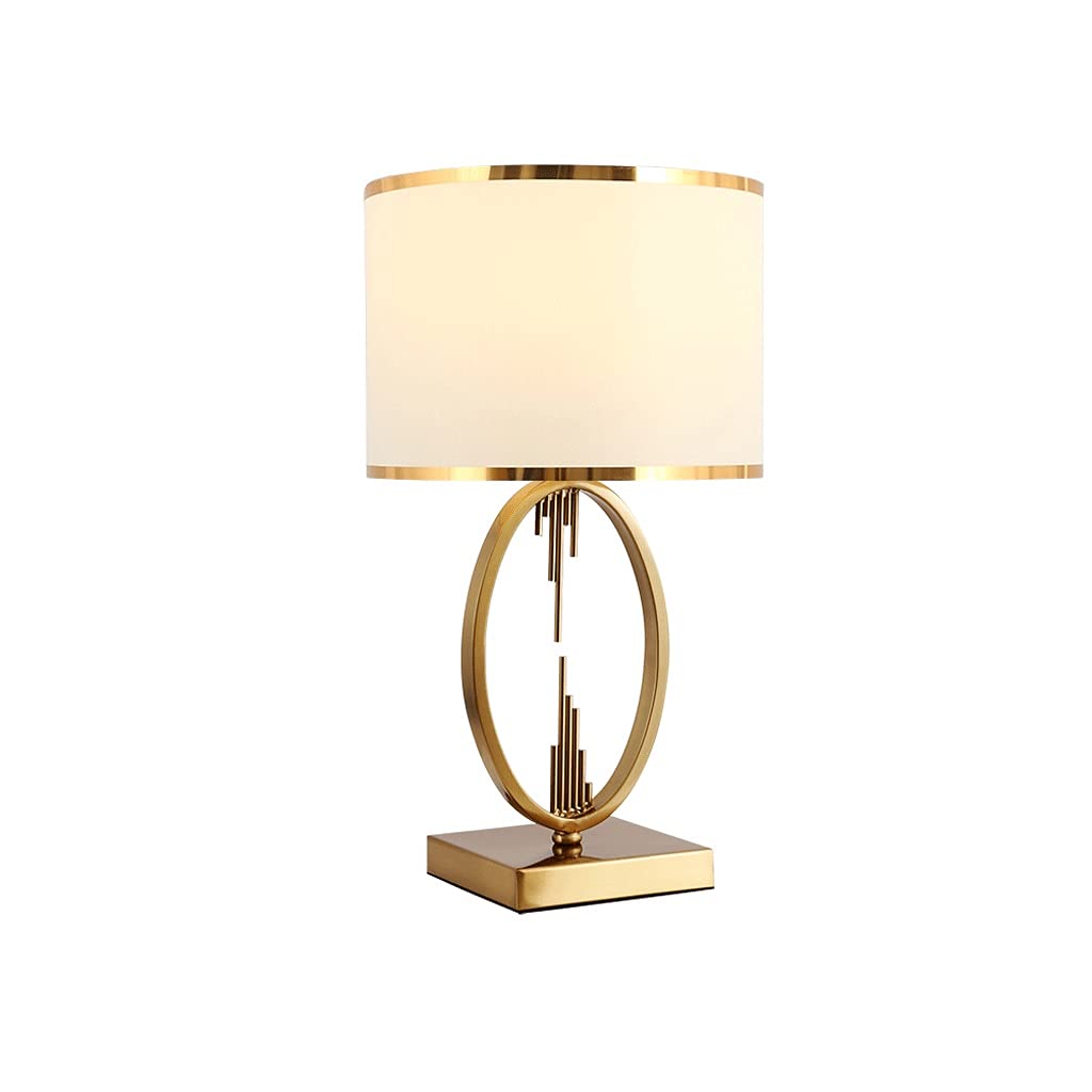 Modern Nordic Grey Fabric LED Table Lamp - Stylish Bedside, Desk & Coffee Table Lighting for Home, Foyer, Study & Living Room Decor | Perfect for Reading, Working & Creating Cozy Ambiance
