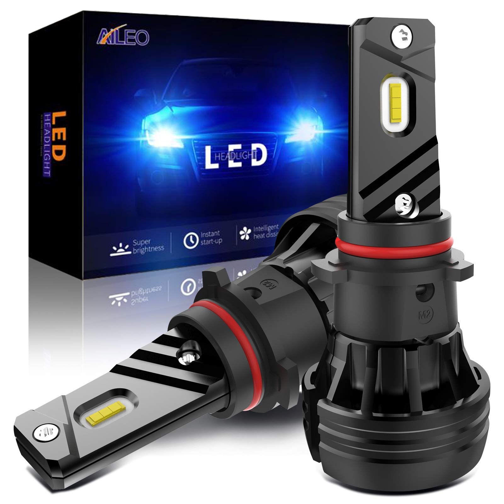 P13W LED Headlight Bulbs 6500K Xenon White - Super Bright 12,000LM Fog Lights Conversion Kit with Adjustable Beam (Pack of 2) - Perfect for Cars, Trucks, SUVs in Night Driving & Bad Weather Conditions