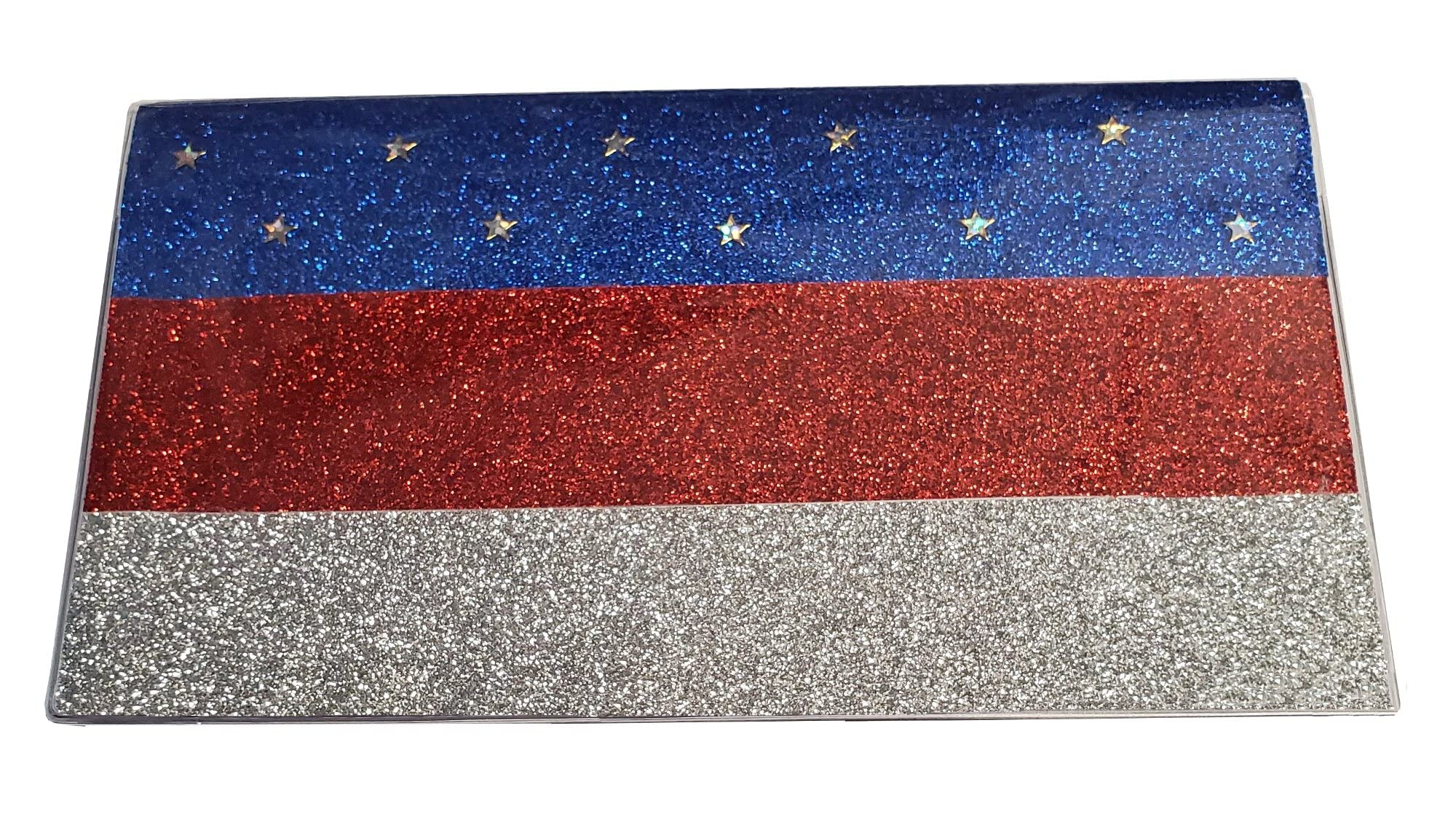 2023-2025 Glitter American Flag Pocket Planner - Bling Calendar with Notepad for School, Office & Travel Organization | Small Agenda for Women, Students & Professionals