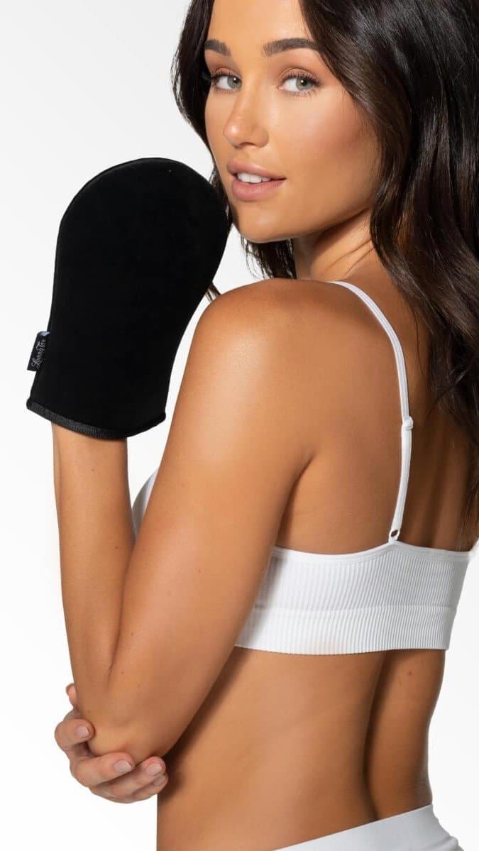 Loving Tan Self Tanning Applicator Mitt - Ultra Soft & Streak-Free Tanning Mitt for Flawless Fake Tan Application - Perfect for Face & Body Tanning at Home or Salon