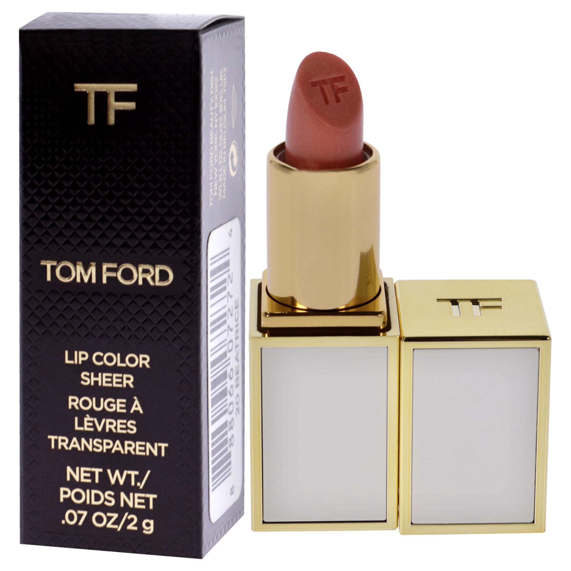 Tom Ford Boys and Girls Lip Color - 20 Beatrice (0.07 oz) | Luxe Matte Lipstick for Women & Men | Perfect for Date Night, Parties & Everyday Wear