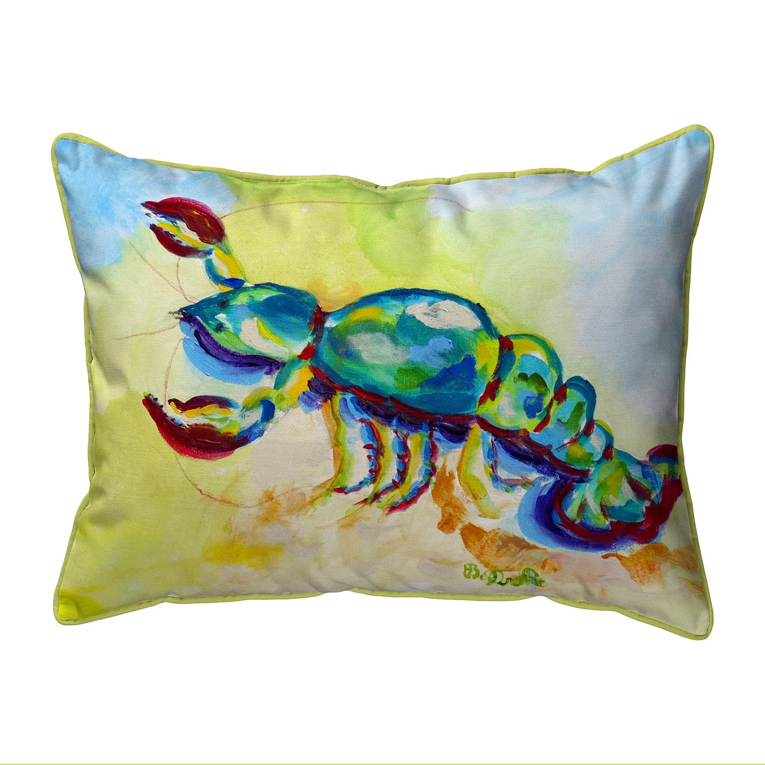 Betsy Drake HJ1137 Decorative Throw Pillow 16x20 Inches - Multi-Color Boho Chic Cushion for Living Room Sofa, Bed & Home Decor