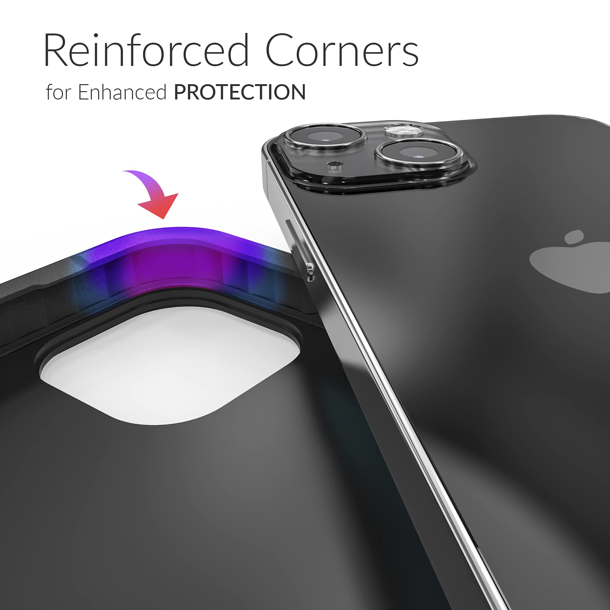 Crave Slim Guard Shockproof Case for iPhone 13 Mini (5.4 Inch) - Black | Ultra Thin Protective Cover for Apple iPhone 13 Mini | Perfect for Everyday Use, Travel & Outdoor Activities