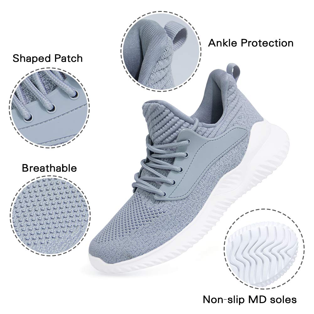 Akk Women's Slip-On Walking Shoes - Lightweight Memory Foam Tennis Running Sneakers for Gym, Workout, Indoor & Outdoor Activities | Comfortable for Work, Travel & Daily Wear