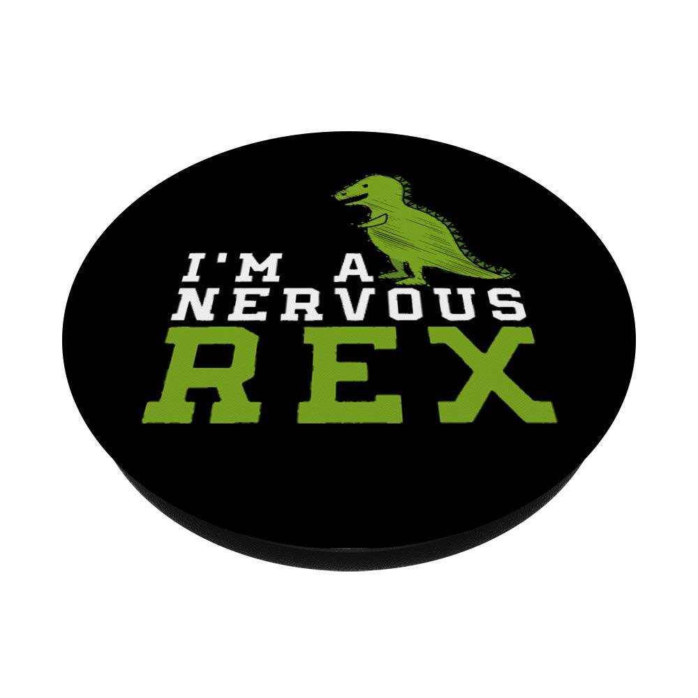 Funny 'I'm A Nervous Rex' Dinosaur Pun T-Shirt - Perfect Gift for Dinosaur Lovers & Humor Fans - Great for Birthdays, Parties & Casual Wear