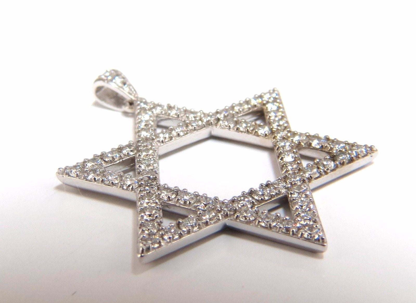 1.80ct Round Natural Diamond Star Pendant in 14K Gold - Elegant Jewelry for Women, Perfect for Gifts, Anniversaries & Special Occasions