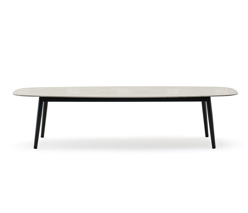 4 chairs 160cm stone plate Oval Round Table