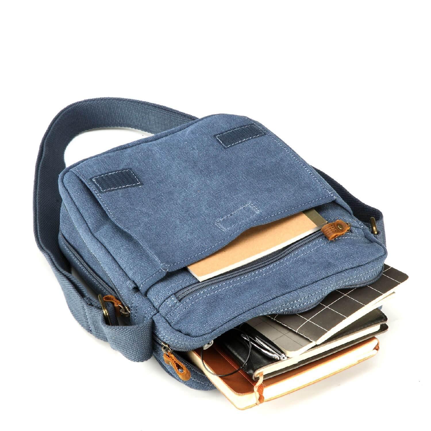 TRP0242 Troop London Classic Canvas Crossbody Bag - Stylish & Durable for Travel, Work & Everyday Use