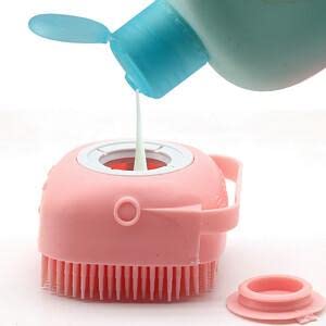 Exfoliating Silicone Bath Brush for Men & Women - Body Scrubber with Shampoo Dispenser | Perfect for Shower, Spa & Deep Skin Cleansing