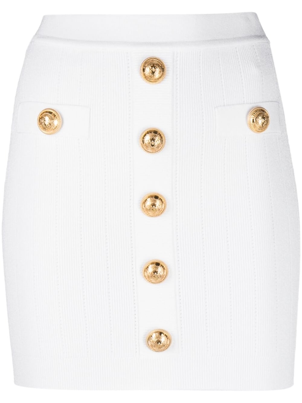 Balmain White Skirts for Women - Elegant High Waist Pleated Mini Skirt | Perfect for Parties, Dates & Office Wear