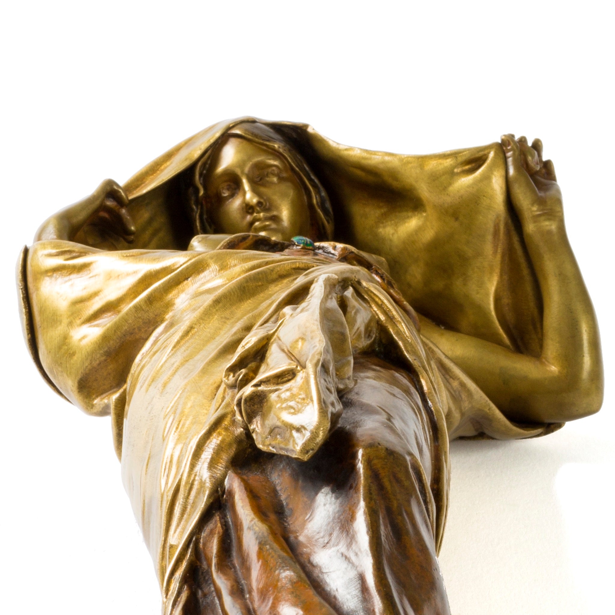 Louis Ernest Barrias 'Nature Unveiling Herself to Science' Bronze Sculpture - Elegant Art Deco Statue for Home Decor, Office Display & Collectible Gifts