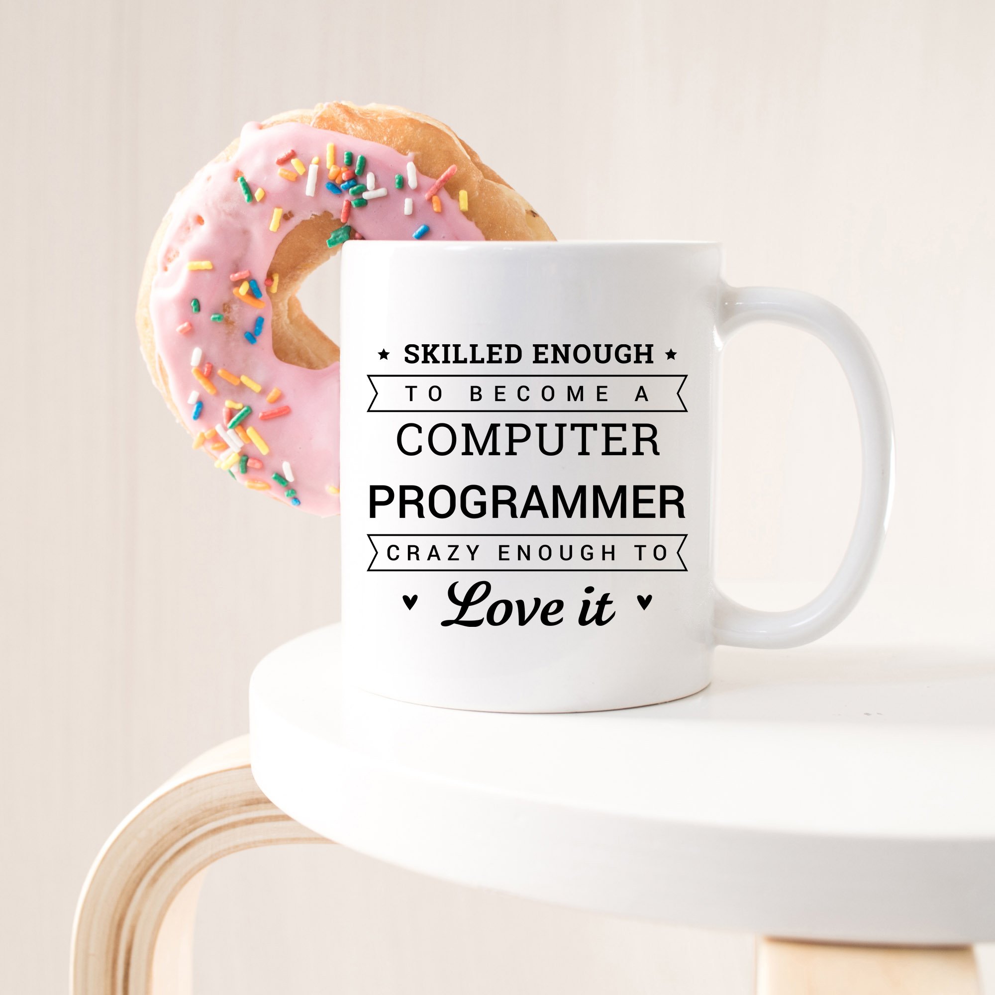 Funny Computer Programmer Coffee Mug - 11oz Ceramic Cup with Humorous Coding Quotes - Perfect Gift for Software Developers, Engineers & Tech Nerds - Great for Office, Home or Coding Marathons