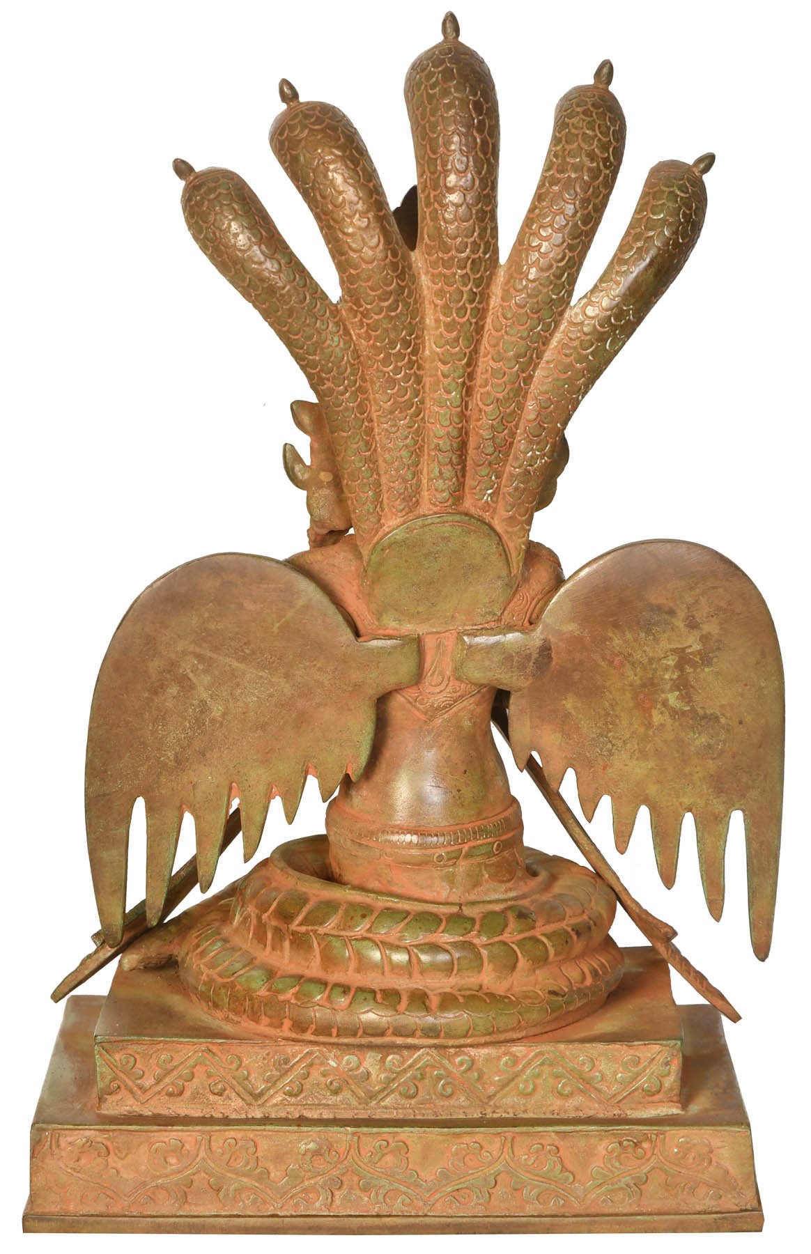 Naga-Kanya (The Snake Woman) - Handcrafted Brass Statue for Home Decor, Spiritual Altar & Yoga Meditation Space | Hindu Deity Artwork