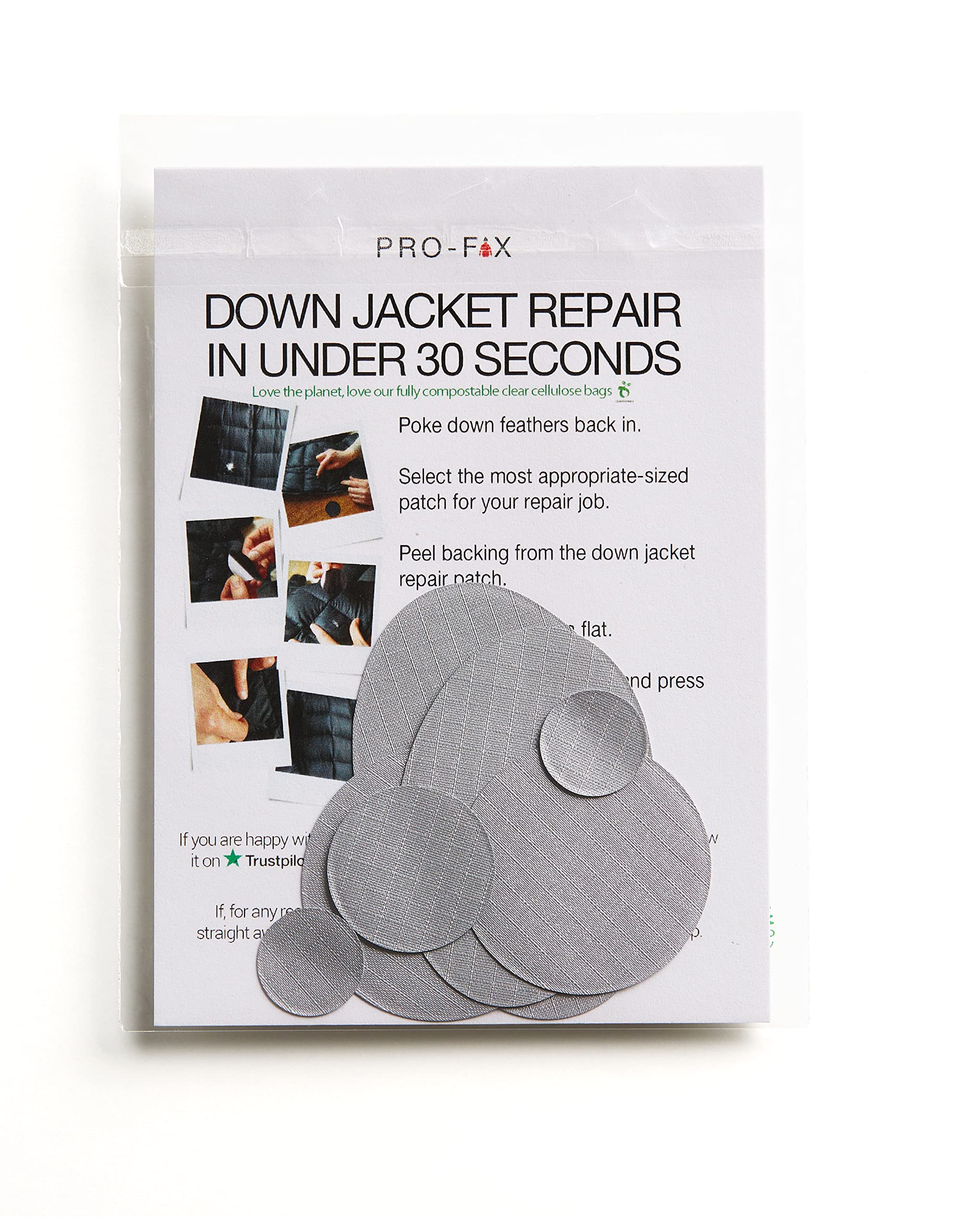 DJR Self-Adhesive Silver Down Jacket Repair Patches - Waterproof & Durable for Outdoor Gear, Winter Coats, Sleeping Bags - Perfect for Camping, Hiking & Cold Weather Activities