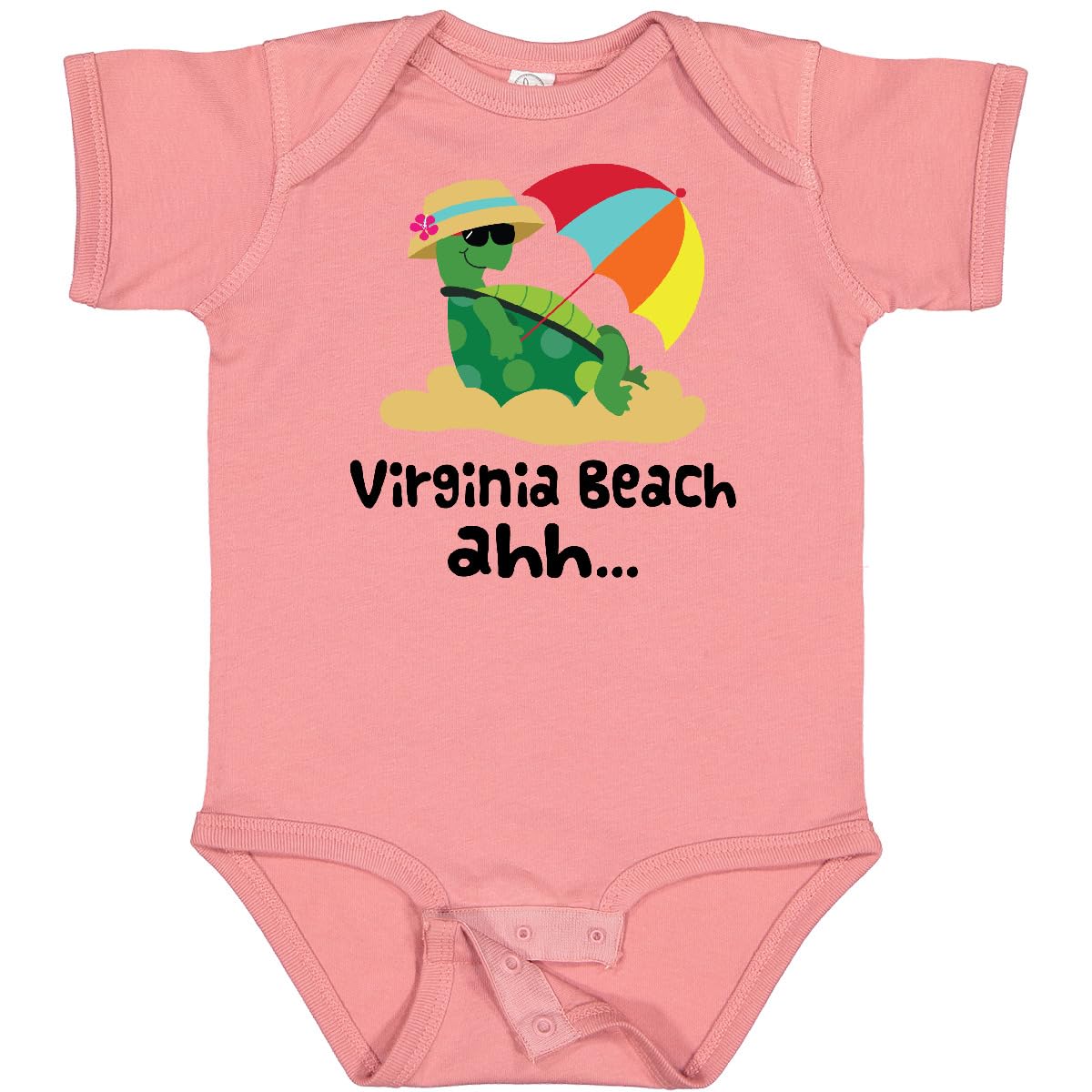 Inktastic Virginia Beach Virginia Baby Bodysuit - Soft Cotton Onesie for Infants, Cute Travel Souvenir & Beach Vacation Outfit - Perfect for Newborns, Photo Shoots & Family Trips