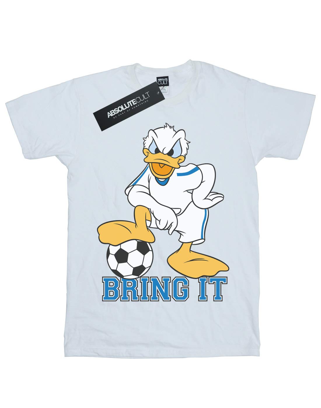 Disney Donald Duck Boys' T-Shirt - White Cotton Short Sleeve Tee for Kids Ages 9-11 | Casual Wear, Birthday Gift, Disney Fan Outfit