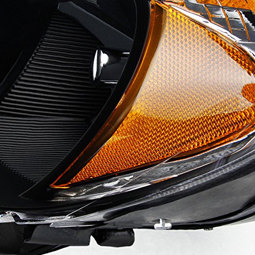AKKON Replacement Headlights for Chrysler PT Cruiser - Black Bezel Headlamp Assembly Pair (Driver & Passenger Side) | OE Style Direct Fit | Perfect for Night Driving & Car Restoration Projects
