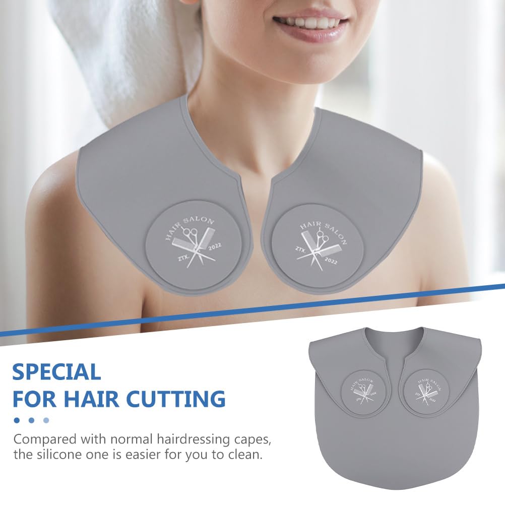 FOMIYES Silicone Hair Dye Collar - Waterproof Salon Neck Wrap for Hair Coloring & Cutting - Reusable Beauty Hair Protector for Salon & Home Use